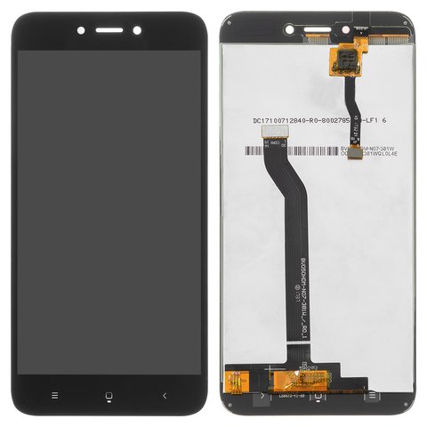 Дисплей для Xiaomi Redmi 5A, черный, Оригинал переклеено стекло , MCG3B, MCI3B