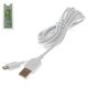 USB кабель Bilitong для мобильных телефонов; планшетов, USB тип-A, micro-USB тип-B, 150 см, белый