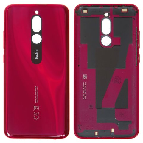 Задняя панель корпуса для Xiaomi Redmi 8, красная, с боковыми кнопками, M1908C3IC, MZB8255IN, M1908C3IG, M1908C3IH