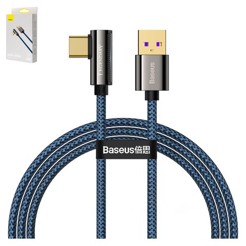 USB кабель Baseus Legend, USB тип C, USB тип A, 100 см, 66 Вт, синій, #CACS000403