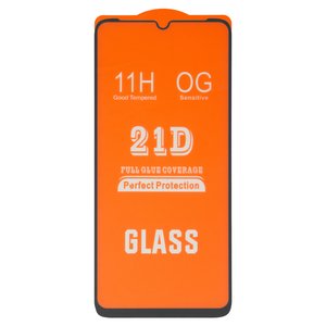 Защитное стекло для Realme C11, C12, C15, Narzo 30A, совместимо с чехлом, Full Glue, без упаковки , черный