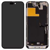 Дисплей для iPhone 14 Pro, черный, с рамкой, Copy, (TFT), ZY, LTPS FHD
