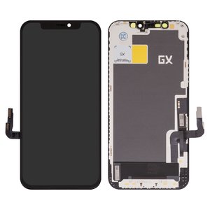 Дисплей для iPhone 12, iPhone 12 Pro, черный, с рамкой, Copy, TFT , GX