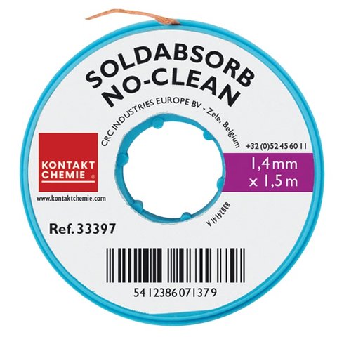 Лента оплетка Kontakt Chemie SOLDABSORB, Ш  1,4 мм, Д  1,5 м