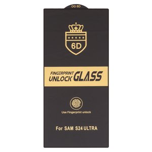 Захисне скло ESD 6D для Samsung S928 Galaxy S24 Ultra, сумісне з чохлом, Full Glue, Anti Static, без упаковки , чорний