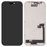 Дисплей для iPhone 16 Pro, чорний, з рамкою, без помилки, (OLED) hard diagnosable, ZY-OLED