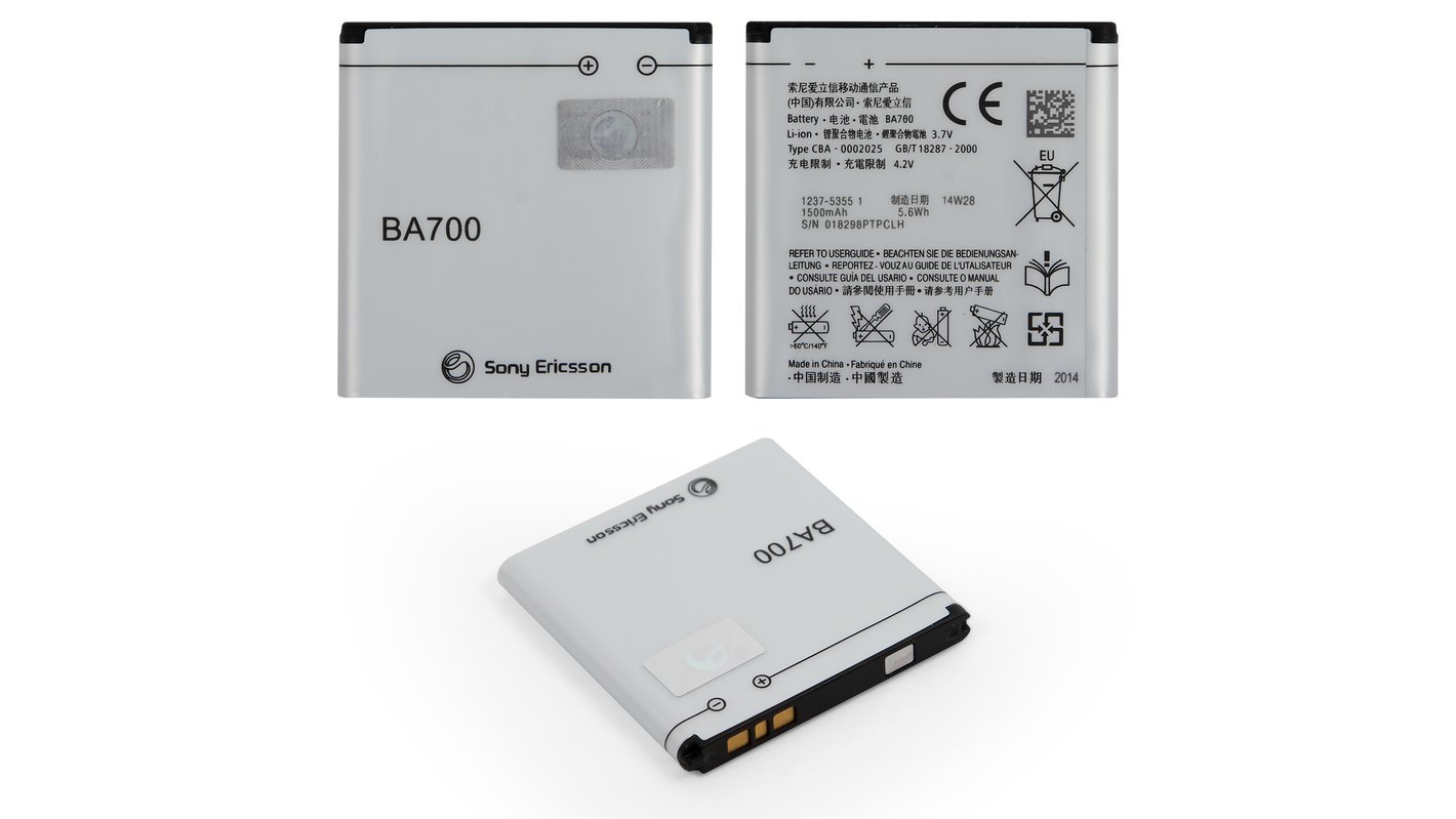 Batterie Sony Ericsson BA750 – 1500mAh OEM – Compatible Xperia Arc S (LT15/LT18)