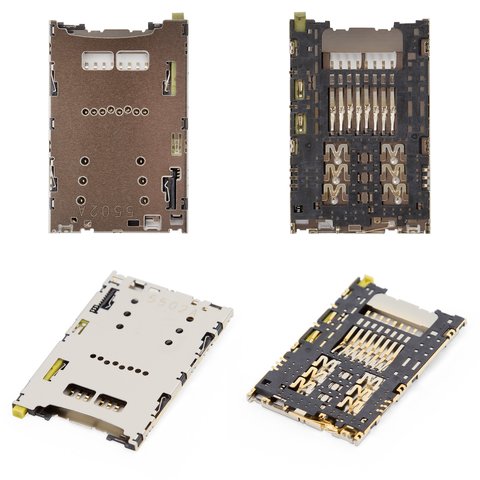Коннектор SIM карты для Sony E6603 Xperia Z5, E6653 Xperia Z5, E6853 Xperia Z5+ Premium, с коннектором карты памяти
