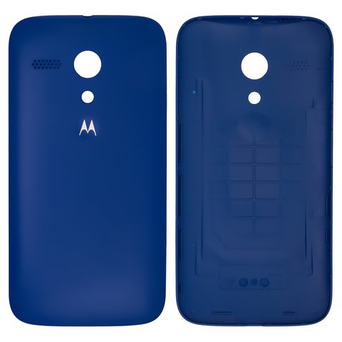 Tapa trasera para batería puede usarse con Motorola XT1032 Moto G, XT1033 Moto G, XT1036 Moto G, azul
