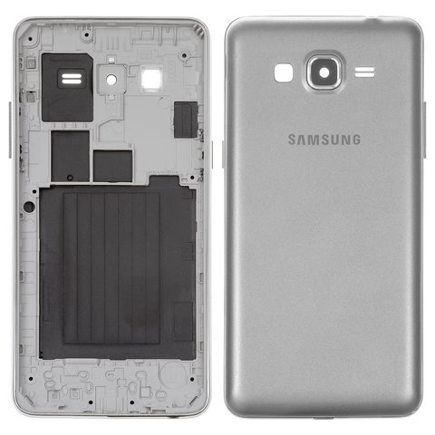 Housing compatible with Samsung G530H Galaxy Grand Prime, gray, dual sim 