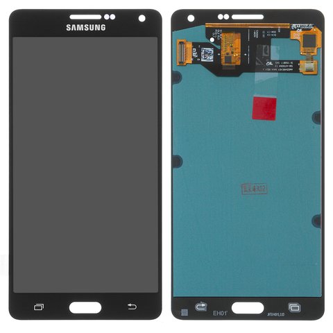 LCD compatible with Samsung A700 Galaxy A7, black, without frame, High Copy, OLED  