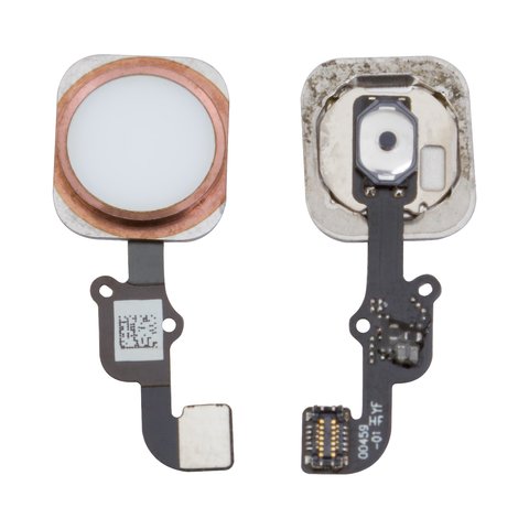 Cable flex puede usarse con iPhone 6S, iPhone 6S Plus, de botón HOME, rosado, dorado, con plástico
