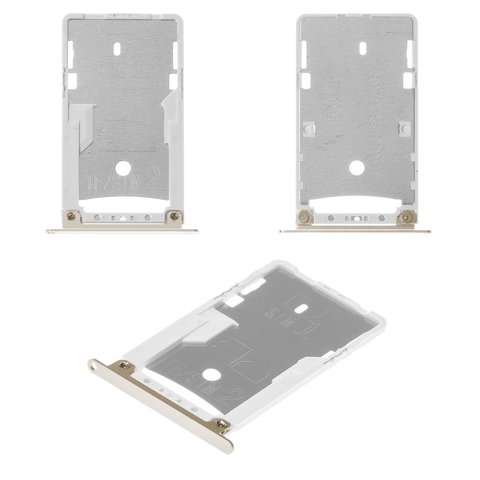 SIM Card Holder compatible with Xiaomi Redmi Note 4X, golden, 2016100 