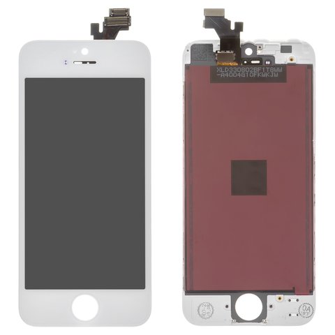 LCD compatible with Apple iPhone 5, white, with frame, AAA, NCC ESR ColorX 