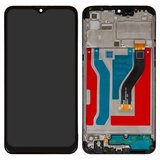 LCD compatible with Samsung A107 Galaxy A10s, (black, with frame, Original (PRC))