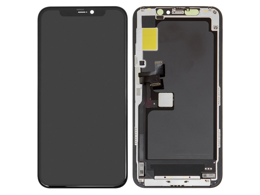 LCD compatible with iPhone 11 Pro, (black, with frame, PRC