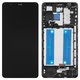 LCD compatible with Samsung A013 Galaxy A01 Core, M013 Galaxy M01 Core, (black, with frame, Original (PRC), original glass)