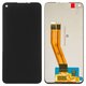 LCD compatible with Samsung A115 Galaxy A11, M115 Galaxy M11, (black, without frame, original (change glass) )