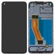 LCD compatible with Samsung A115 Galaxy A11, M115 Galaxy M11, (black, with frame, original (change glass) )
