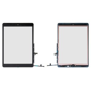 Сенсорный экран для iPad 10.2 2019 iPad 7 , iPad 10.2 2020 iPad 8 , с кнопкой HOME, черный, HC, #A2197 A2198 A2200 A2428 A2429 A2270