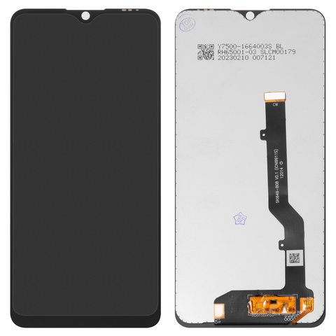 LCD compatible with ZTE Blade A7S 2020 , black, without frame, Original PRC , SKI649 B08 V0.1 