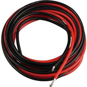 Wire In Silicone Insulation 16AWG, 1,27 мм², 1 m, black, UL3135 