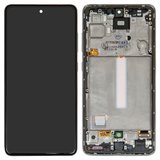 Pantalla LCD puede usarse con Samsung A525 Galaxy A52, A526 Galaxy A52 5G, blanco, con marco, Original (PRC)