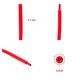 Tubo termorretractil, 1 m, 3.2 mm, roja, con pegamento