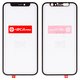 Housing Glass G+OCA PRO compatible with iPhone 12 mini, (with OCA film, black)