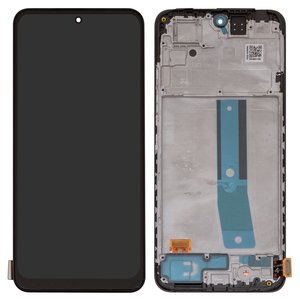 LCD compatible with Xiaomi Redmi Note 11, black, with frame, High Copy, OLED  