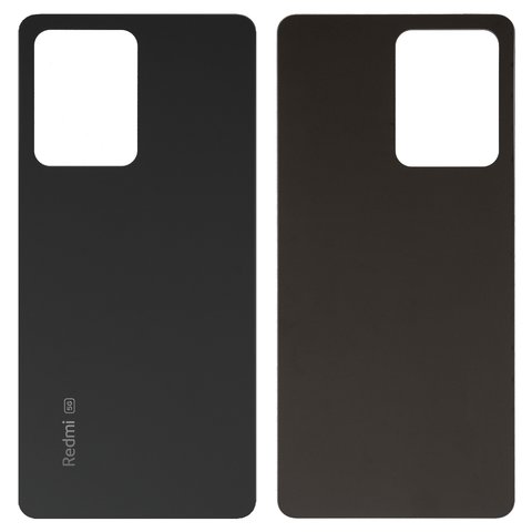Housing Back Cover compatible with Xiaomi Redmi Note 12 Pro 5G, black 