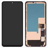 LCD compatible with Google Pixel 8, (black, with frame, Copy, (TFT) GKWS6, G9BQD, GA04851-US, GZPFO, GPJ41)
