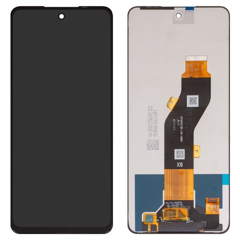 LCD compatible with Tecno Pop 8, Spark 20 KJ5 , Spark 20C BG7 , Spark Go 2024  BG6 ; Infinix Hot 40i X6528B , Smart 8 X6525 , black, without frame, original change glass  , BV066G3M L0A XM00 