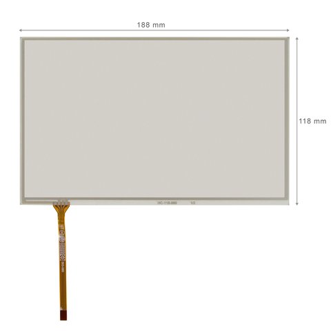 8" Flexible Touch Screen Panel Wide 