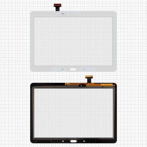 Touchscreen compatible with Samsung P600 Galaxy Note 10.1, P601 Galaxy Note 10.1, P605, white 