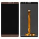 LCD compatible with Huawei Mate 8, (brown, without frame, Original (PRC), NXT-L29A/NXT-L09)