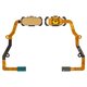 Flat Cable compatible with Samsung G935F Galaxy S7 EDGE, G935FD Galaxy S7 EDGE Duos, (menu button, golden, with components)