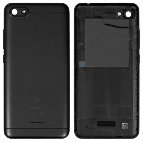 Housing Back Cover Compatible With Xiaomi Redmi 6a Black Dual Sim Gsmserver