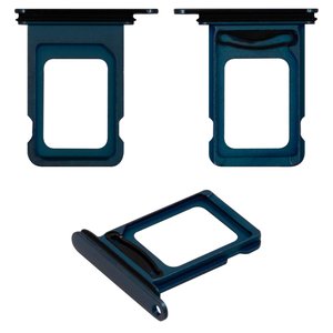 SIM Card Holder compatible with iPhone 11 Pro Max, green, double SIM, matte midnight green 