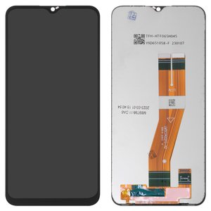 LCD compatible with Samsung A037F Galaxy A03s, black, without frame, High Copy, with yellow cable, 160,5x72 mm  