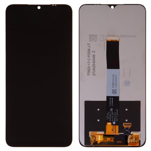 LCD compatible with Xiaomi Poco C3, Redmi 10A, Redmi 9A, Redmi 9AT, Redmi 9C, black, without frame, Copy, In Cell, M2006C3LG, M2006C3LI, M2006C3LC, M2006C3MG, M2006C3MT 