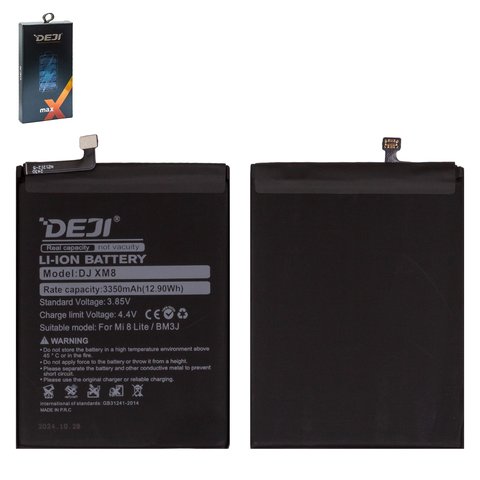 Battery Deji BM3J compatible with Xiaomi Mi 8 Lite 6.26", Li ion, 3.85 V, 3350 mAh