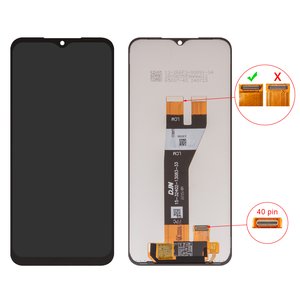 LCD compatible with Samsung A146P Galaxy A14 5G, A146U Galaxy A14 5G, black, without frame, High Copy, 40 pin 