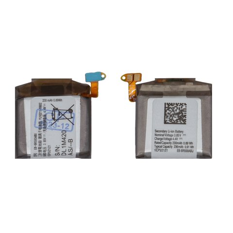 Battery EB BR500ABU compatible with Samsung Galaxy Watch Active, Li ion, 3.85 V, 230 Ah, Original PRC , SM R500 