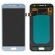 LCD compatible with Samsung J250 Galaxy J2 (2018), J250 Galaxy J2 Pro (2018), (blue, without frame, High Copy, with wide edge, (OLED))