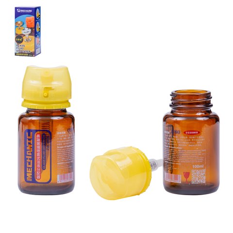 Liquid Dispenser Bottle Mechanic Q80, 100 ml, for alcohol, antistatic 