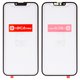Housing Glass G+OCA PRO compatible with iPhone 13, (with OCA film, black)