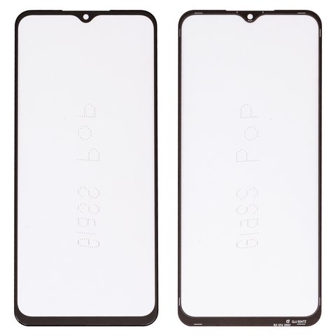 Housing Glass G+OCA PRO compatible with Samsung M336B Galaxy M33, with OCA film, black 