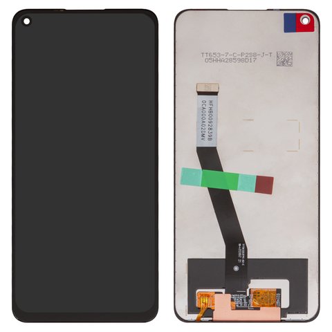 LCD compatible with Xiaomi Redmi 10X 4G, Redmi Note 9, black, without frame, Box M2003J15SC, M2003J15SG, M2003J15SS