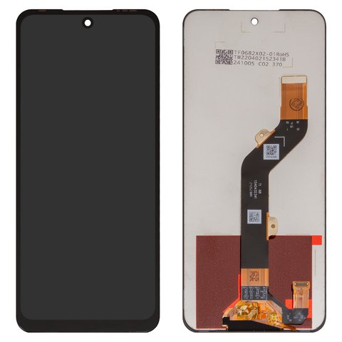 LCD compatible with Infinix Hot 30 Play NFC, black, without frame, original change glass , X6835B, X6835